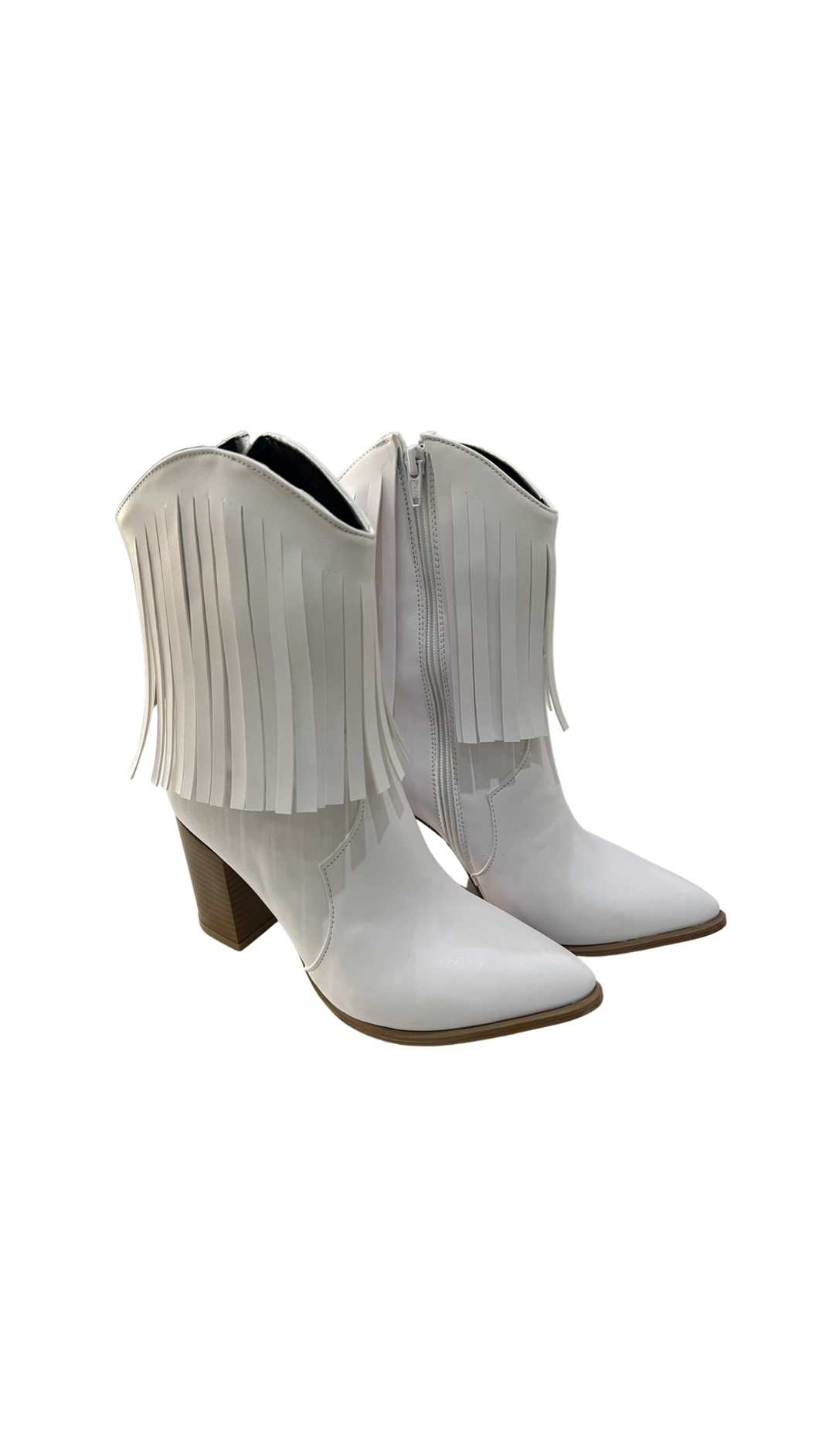 Bella white short Boots